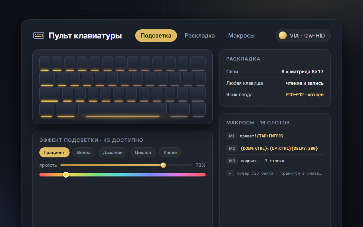 AI Keyboard Control — a VIA keyboard remote